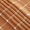 Hot Sale Boho Farmhouse Style Waterproof Plaid Jacquard Design Custom Fabric Shower Curtains with Tassels for Bathroom Decor