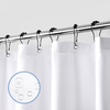 Ready To Ship Polyester Shower Curtain Waterproof Pongee Shower Curtain with Hooks