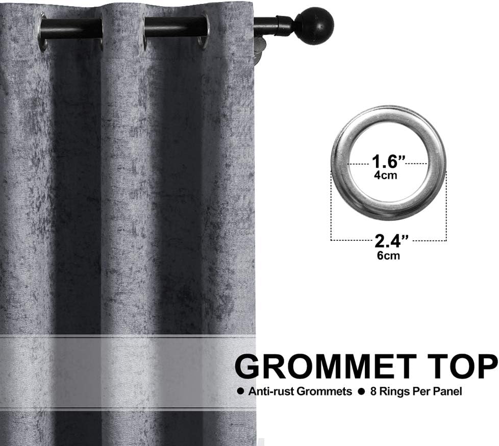 100% Blackout Curtains Chenille Blackout Heat Insulation And Sound Insulation Bedroom Curtains