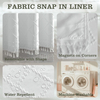 Bohemian Hookless The Large Buckle Shower Curtain Waterproof Double-layer Shower Curtain Can Replace The Inner Curtain