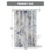 Hot Sale Designer 100polyester Digital Printing Gray Gold Marble Shower Curtain Printed Waterproof with Hooks