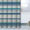Dobby usa designer bathroom shower curtains printed strip bathroom curtains 